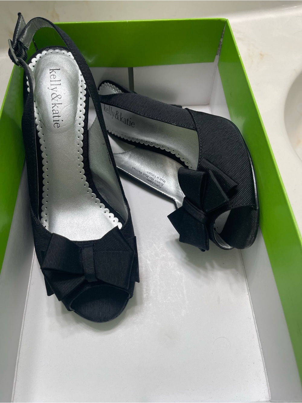 Kelly and Katie Slingback Bow Pump - 7